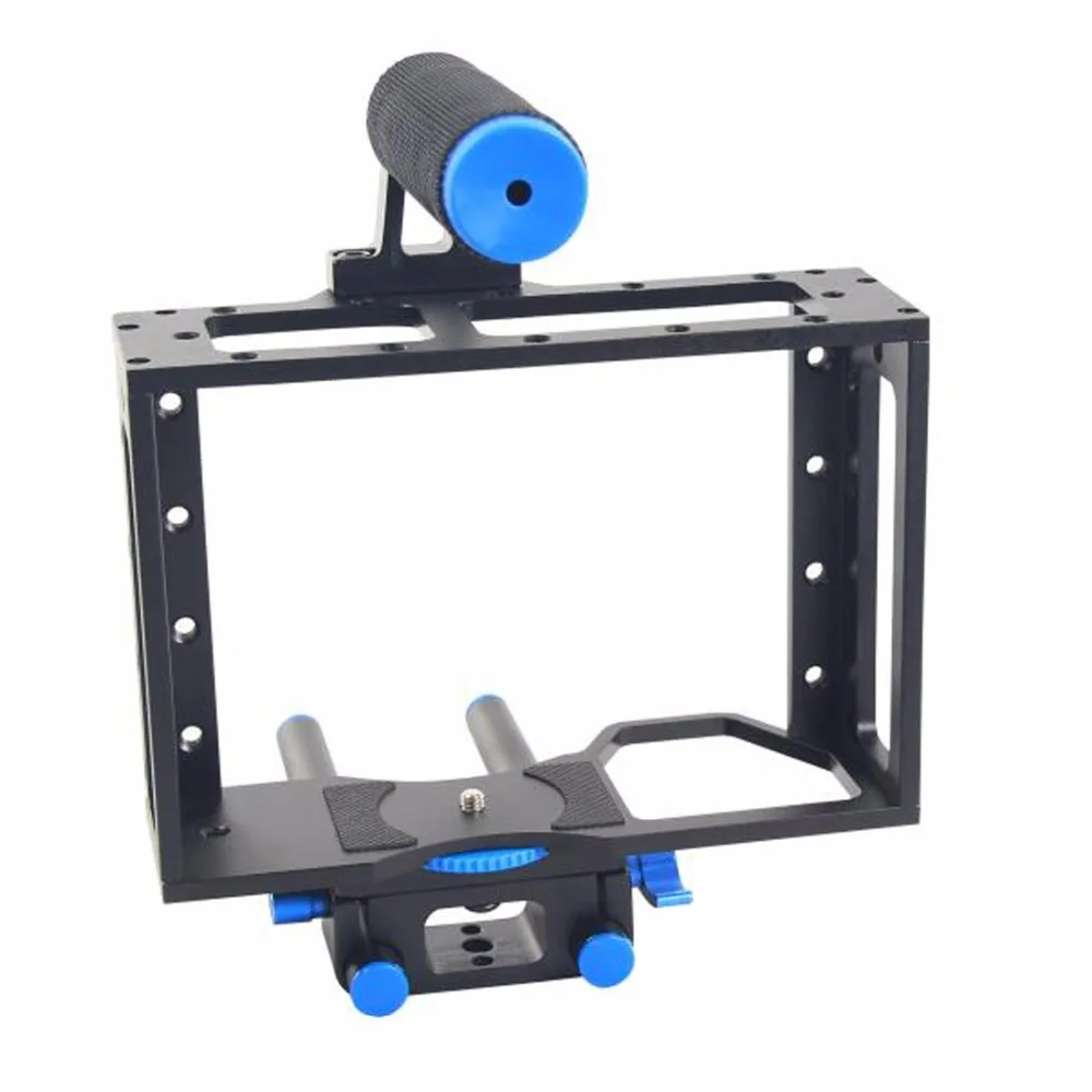YELANGU YLG0107E Protective DSLR Camera Cage Stabilizer Metal Aluminum Top Handle Set Handheld Stabilizer