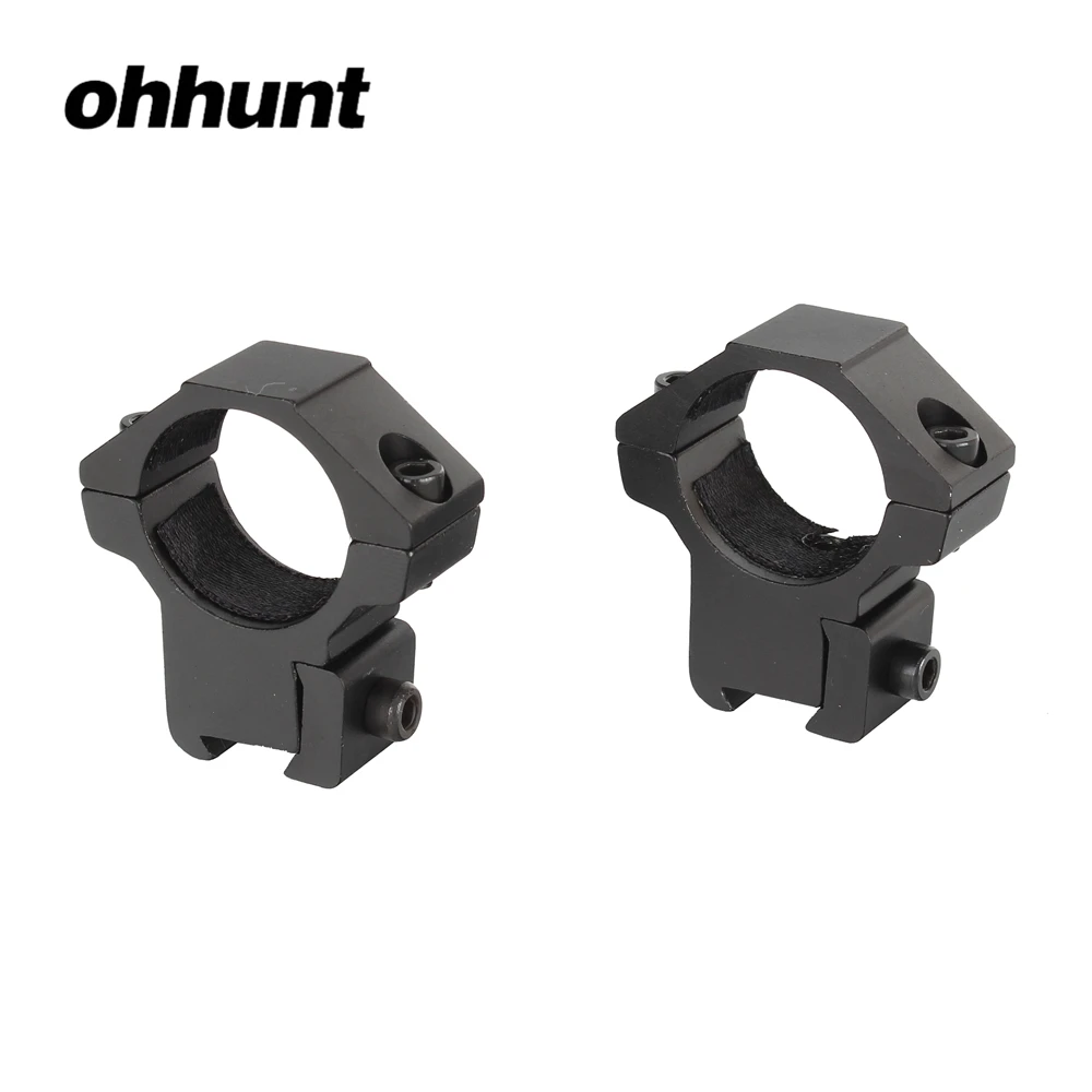 

ohhunt 25mm 1 inch 2PCs Medium Profile 11mm Dovetail .22 Airgun Rings with Stop Pin Compact Size Hunting Scope Mount Accessories