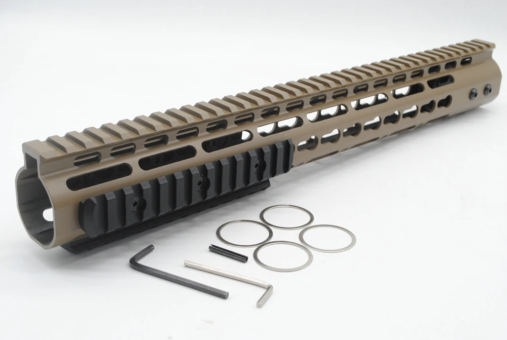 TriRock 15 дюймов Длина ключа мод Handguard бесплатно Поплавковый рельс Монтажная система