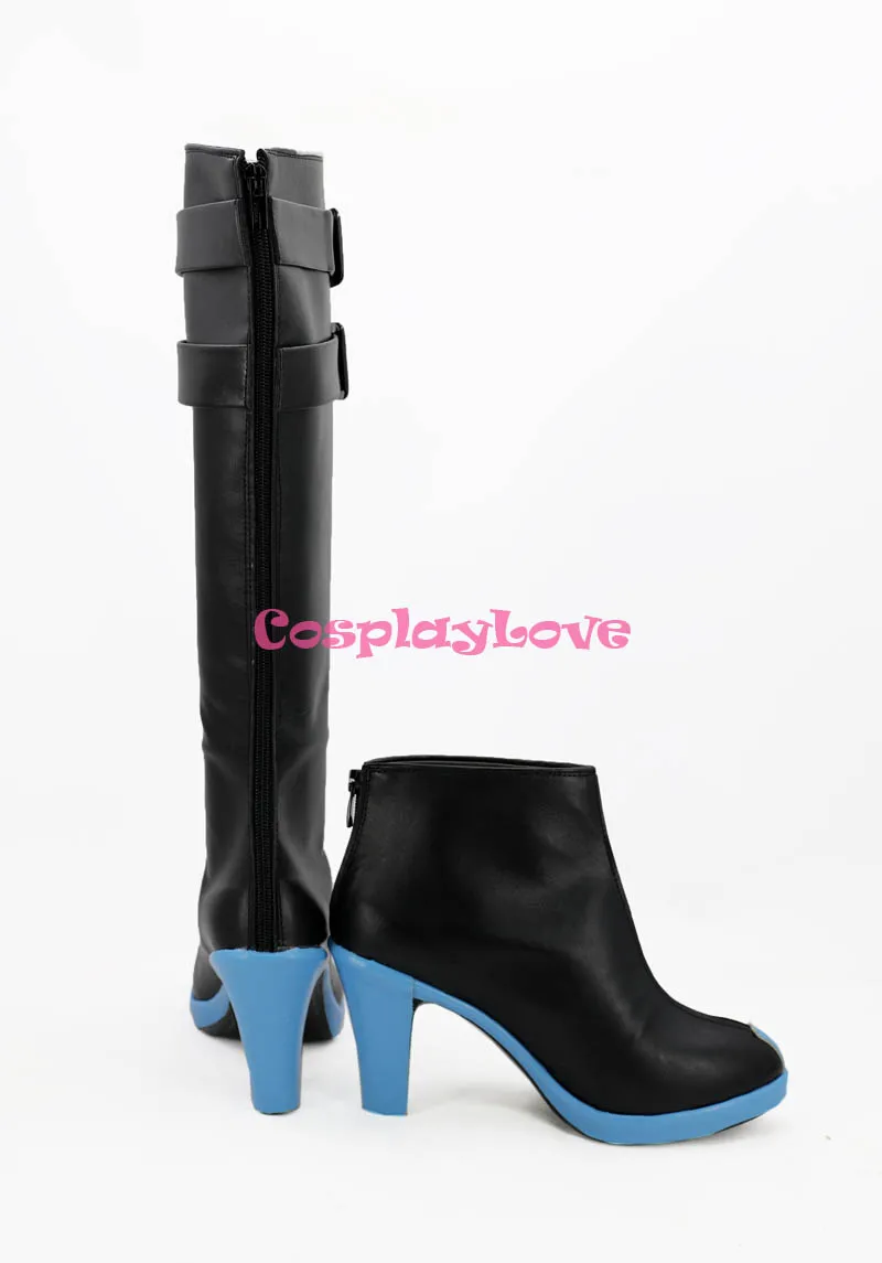 Macross Frontier F Sheryl Nome Black Cosplay Shoes Long Boots High Heel Custom Made CosplayLove (2)