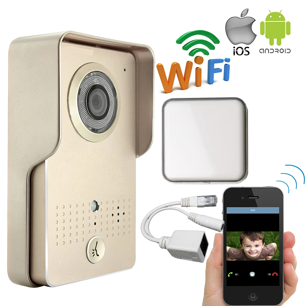 Free Shipping New Metal Wireless POE Wifi IP Doorbell font b Camera b font Phone Remote
