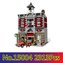 CX 15004 2313 Pcs Modelo kits de construção Compatível com Lego 10197 Rua Da Cidade Bombeiros 3D Bricks figura brinquedos para crianças