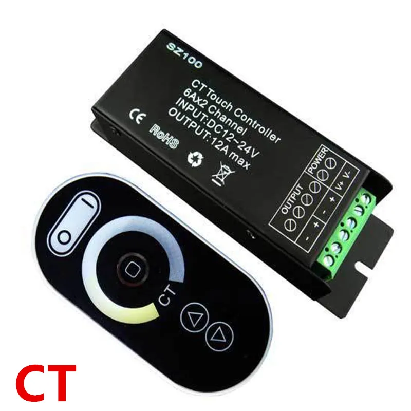 Сенсорный LED RGB контроллер CT DIM DC 12В-24В для полосы света WS2812 SK6812 5050 5630 7020 8520 5054 |
