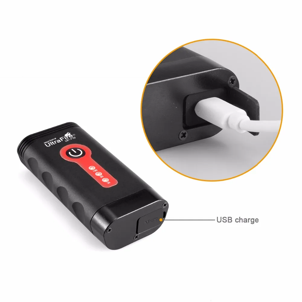 Ultrafire Новый велосипедный светильник с USB зарядкой фонарь для езды на горном