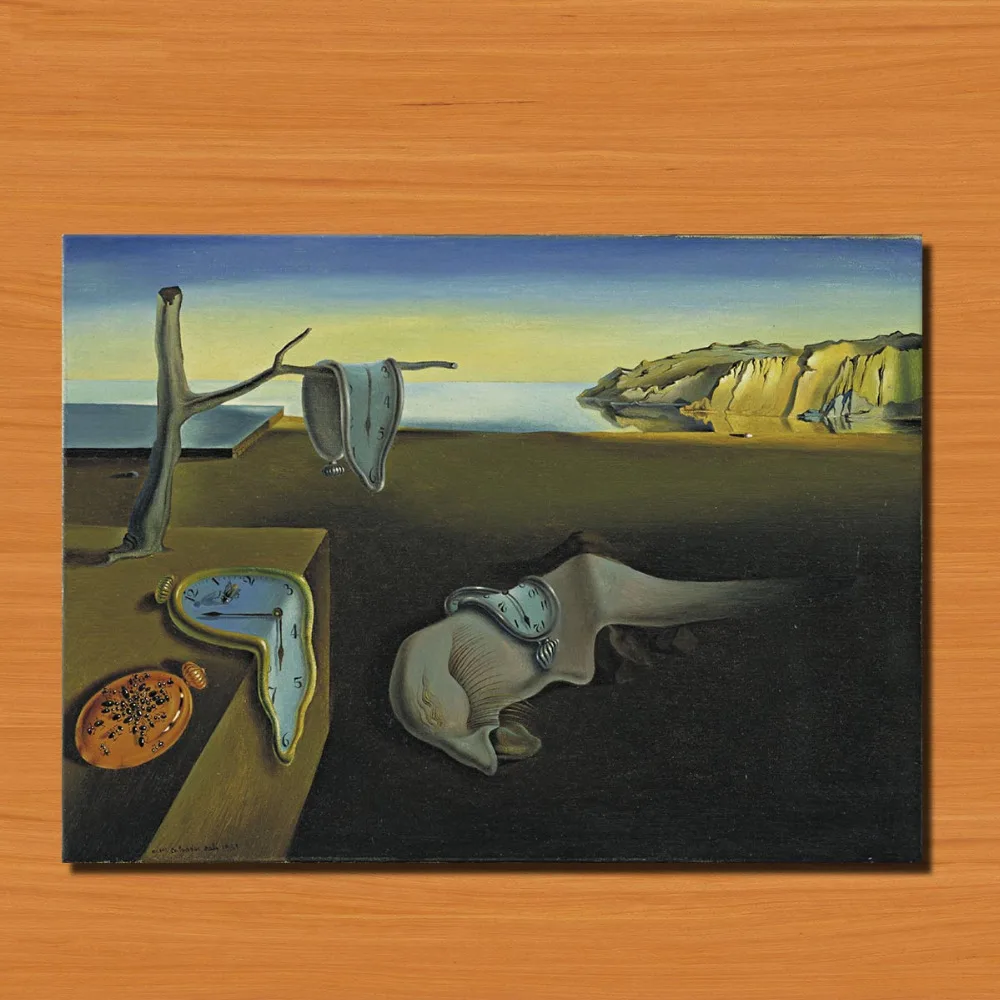 

The Persistence of Memory for Salvador Dali Art POSTER PICTURE PRINT ON CANVAS OIL PAINTING