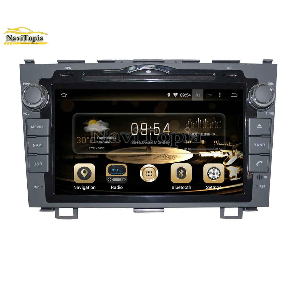 Sale NAVITOPIA 4G RAM 64G ROM PX6 Six Core Android 9.0 Car DVD Multimedia Player GPS Navigation for Honda CRV 2006 2007 2008-2011 8