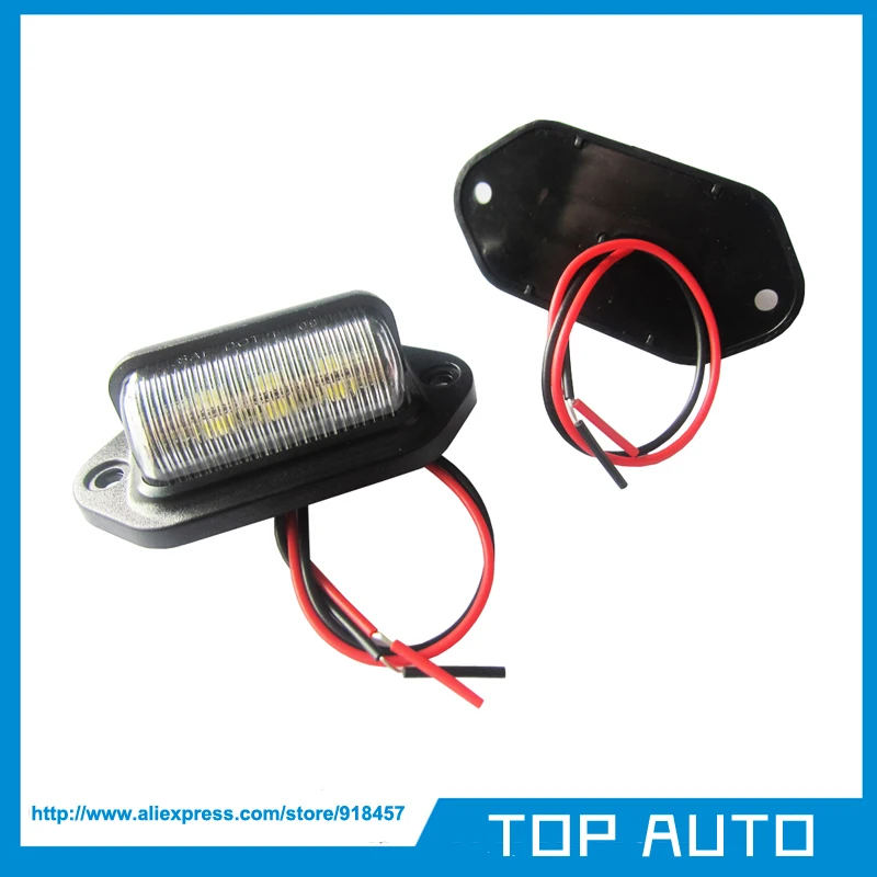 Whole Waterproof Light Fixture From China 12vdc Waterproof 6smd Warm White Led Convenience Courtesy Or License Plate Light Fixture Truck Auto