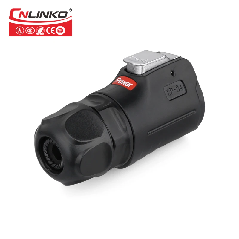 Cnlinko M24 4 контактный разъем питания 25A IP67 водонепроницаемые разъемы Электрический
