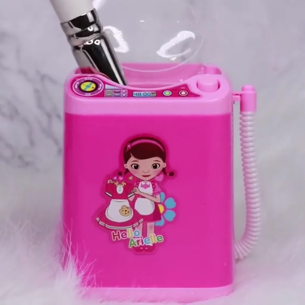 1 шт. мини симпатичная кисточка для макияжа стиральная машина щетка устройство