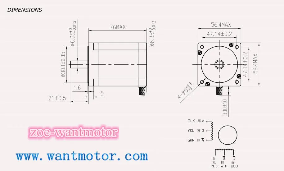 Горячая Распродажа! Wantai 4 оси Nema23 шаговый двигатель 57BYGH603 287oz-in 78 мм+ Драйвер DQ542MA 4.2A с алюминиевой крышкой, 50В 125 Micro нам CA JP DE FR это будет бесплатно