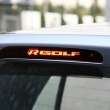 Наклейки и наклейки из углеродного волокна с высоким креплением стоп-сигнал, светильник для автомобиля, Стайлинг для Фольксваген Гольф 6 7 MK6 MK7 POLO Tiguan