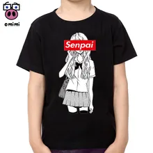 Boy and Girl Senpai Fashion Print Cotton T-shirts Kid's Short Sleeve Soft Black Tee Tops Baby Brand Clothes Boys Christmas Shirt Boy and Girl Senpai Fashion Print Cotton T-shirts Kid's Short Sleeve Soft Black Tee Tops Baby Brand Clothes Boys Christmas Shirt