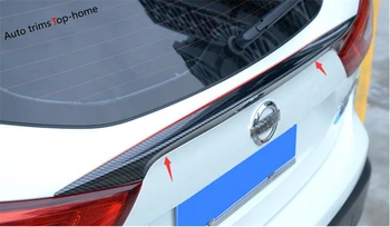 

Yimaautotrims Carbon Fiber Style Exterior For Nissan Qashqai J11 2014 - 2020 Rear Trunk Effect Spoiler Decor Panel Cover Trim