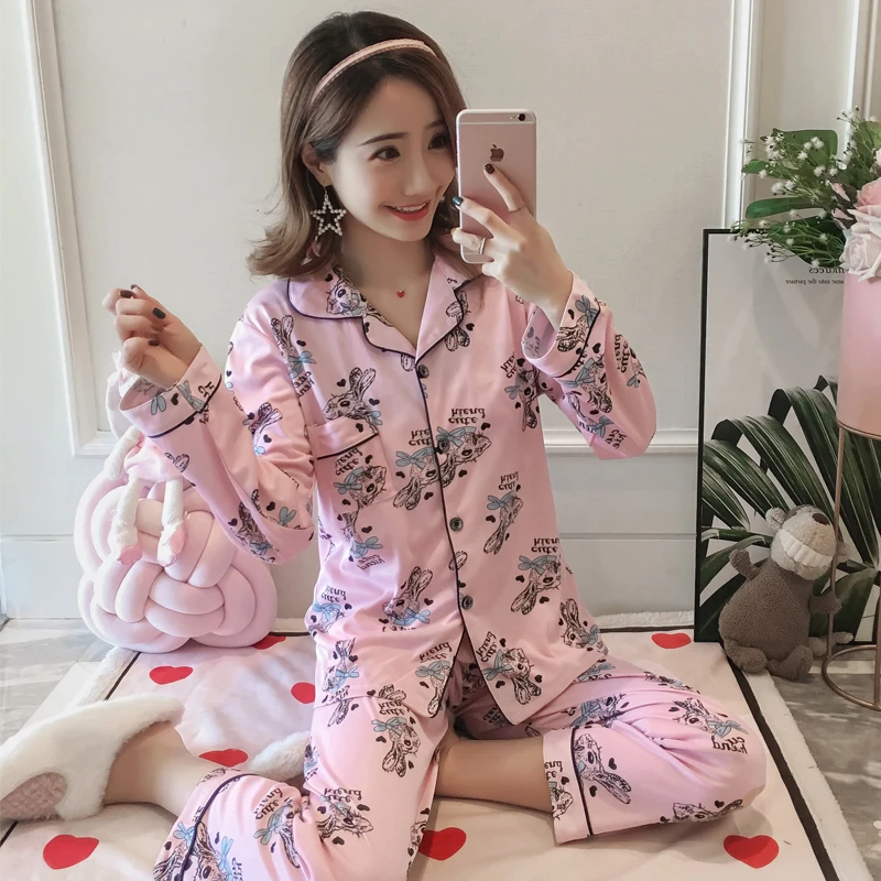 Kpop/Новинка года; уличная одежда в стиле Харадзюку; хлопковые пижамы для мужчин и женщин; exo; комплект одежды для сна; сезон весна-осень; пижамы для девочек; домашний костюм; комплекты - Цвет: 18