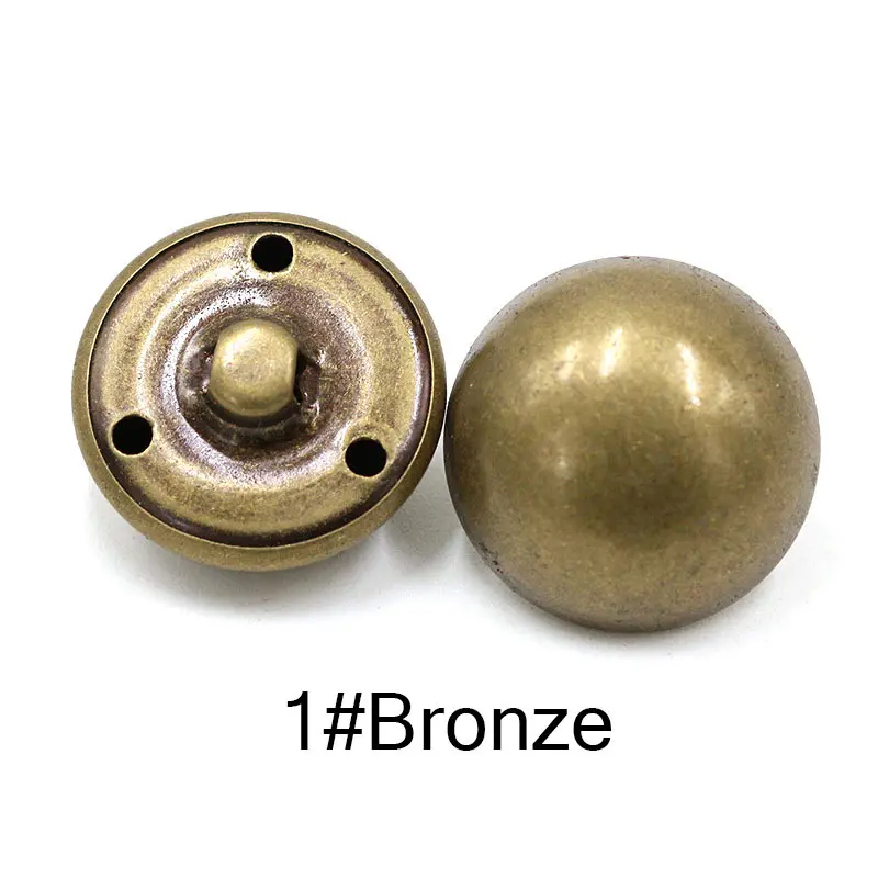 Sale 10PCS/Lot DIY Coat Golden Silvery Classic For Jeans Popular Clothing Accessories High Quality Bronze Button - Цвет: Bronze 1