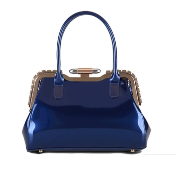 

2019 European and American style patent leather dinner evening bag portable ladies totes bag handbag women shoulder bag purse