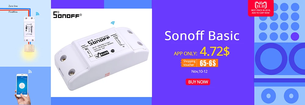 SONOFF TH10 Wi-Fi переключатель модуль автоматизации контроль температуры и влажности Умный дом беспроводной пульт дистанционного управления 10A 220 Вт