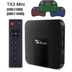 RUIJIE TX3 Мини Android 7,1 Smart ТВ BOX 2 Гб 16 GB Amlogic S905W 4 ядра 4 K Wifi Media Player 1 GB 8 GB TX3mini