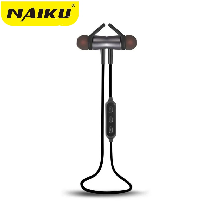 2017 NAIKU Bluetooth гарнитура Металлические Магнитные беспроводные стерео наушники с