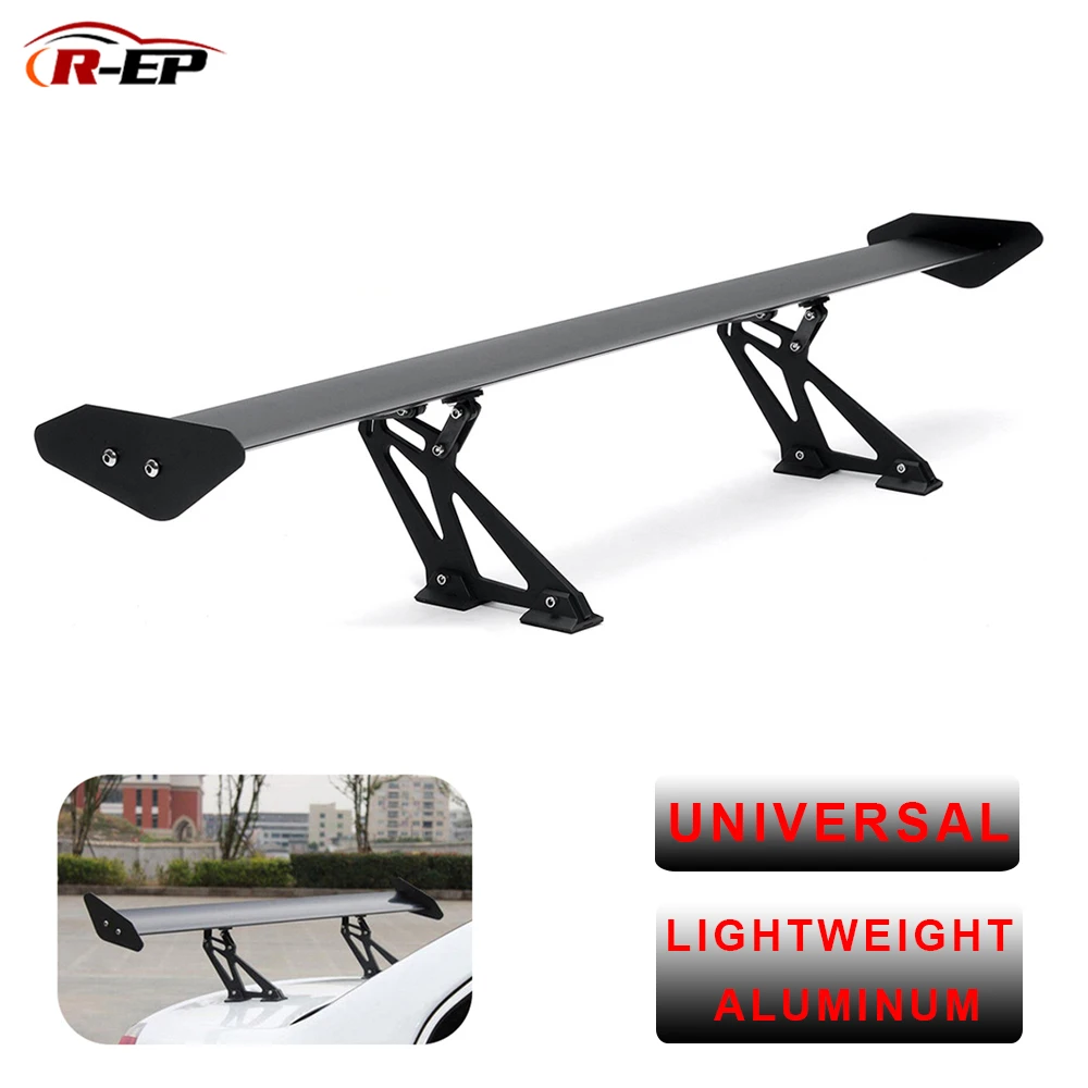 R EP Car Racing Spoiler Universal for Sedan Auto 135cm GT Aluminum Rear