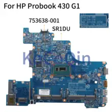 KoCoQin материнская плата для ноутбука hp Probook 430 G1 2955U материнская плата 753638-001 753638-501 SR1DU 12239-1N 48.4YV08.01N