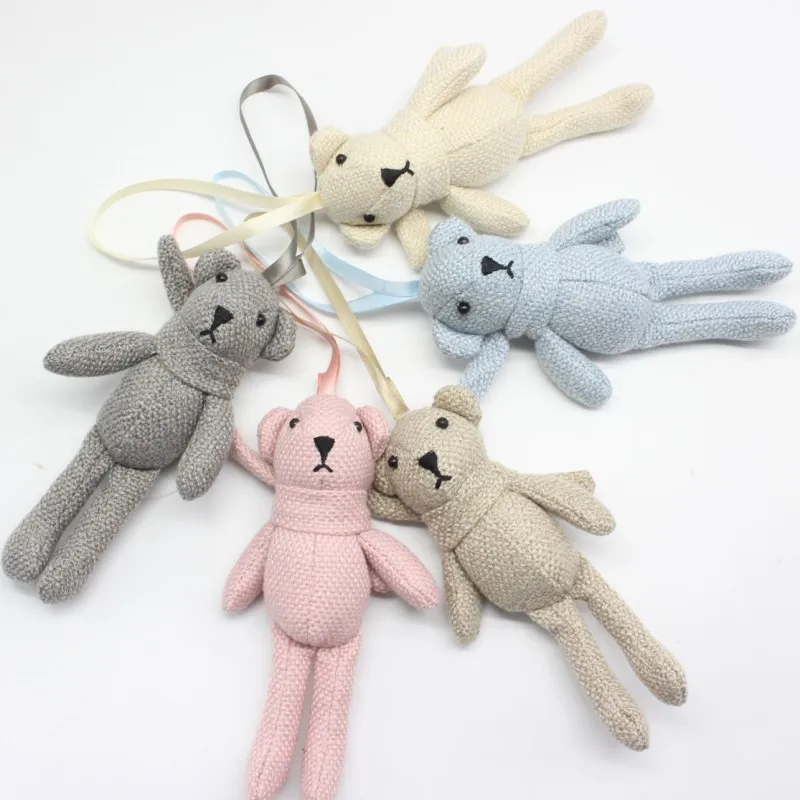 

20Pc/Lot 16cm Delicate DIY Scarf Teddy Bear&Rabbit Plush Toy,Woman Bag/Cellphone/Home Decoration Pendant Bear Gift Plush Toy