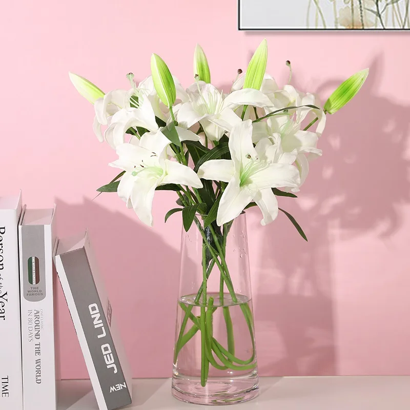 Xuanxiaotong большой искусственный PU Lilium цветы для дома декоративные наилучшие