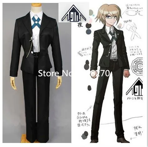 

Danganronpa Byakuya Togami Cosplay Clothes with Badge Costume
