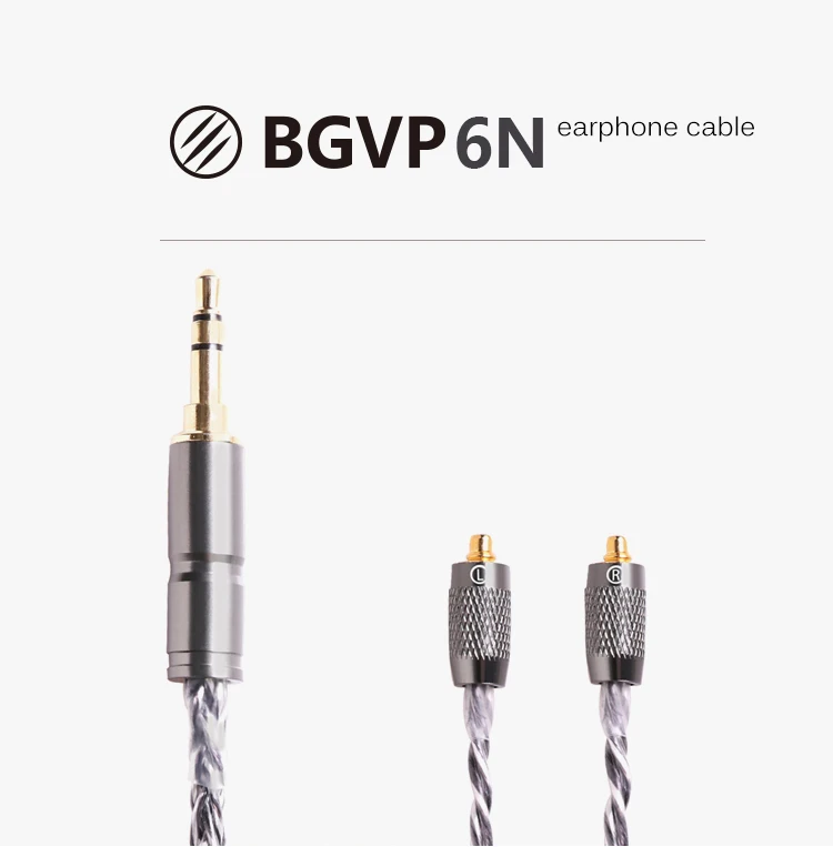 BGVP 2,5 мм/3,5 мм/2 Pin 400 провода 6N OCC серебрение MMCX кабель наушников 8 ядро балансировки аудиофилов кабель для Shure для UE