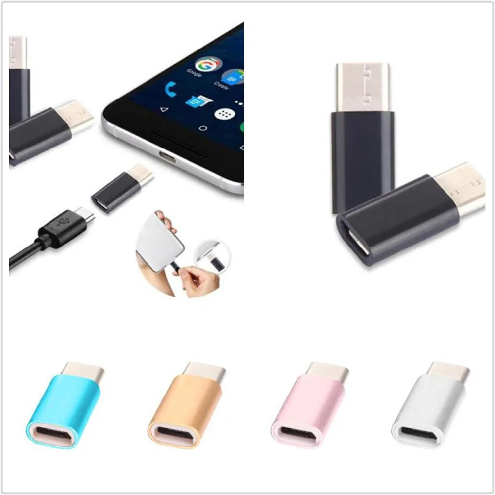 1 упаковка USB-C type-C на микро-usb-переходник для зарядки мини USB разъем адаптер для Nexus 5X Для huawei/samsung Galaxy S9 телефон