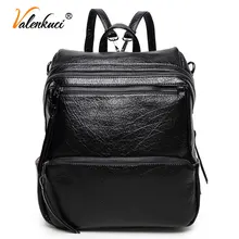 Valenkuci Марка Женская Мода Рюкзак Для Женщин Школьные Сумки Для Подростков Bagpack Женщины Кожа Рюкзак Mochila 2017 BD-132