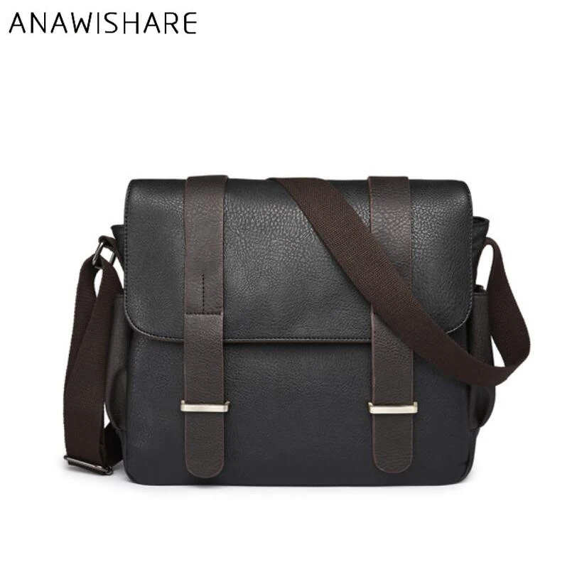 Bolsa Messenger Couro Shrrie 43cm - Laptop Resistente Água Masculina Feminina