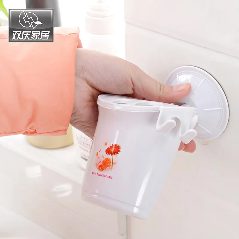 wall mounted brush holder bathroom plastic holder toothpaste holder shaver palstic holder hot sales