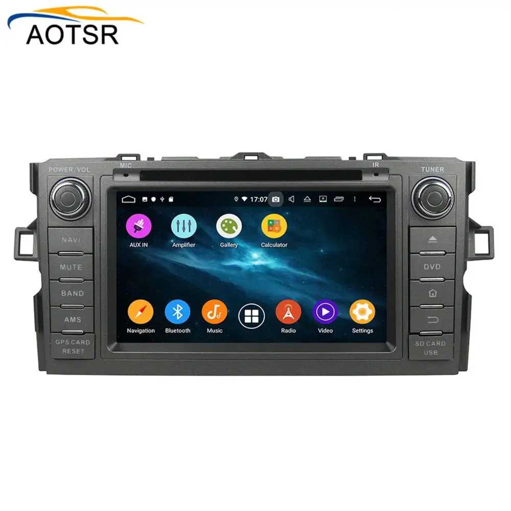 DSP 4 + 64 Android 9 0 Автомобильный DVD стерео мультимедиа головное устройство для TOYOTA Auris