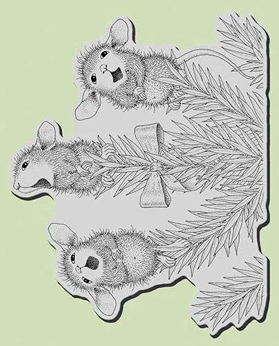 

Mouse Transparent Clear Stamps for DIY Scrapbooking/Card Making/Kids Christmas Fun Decoration Supplies