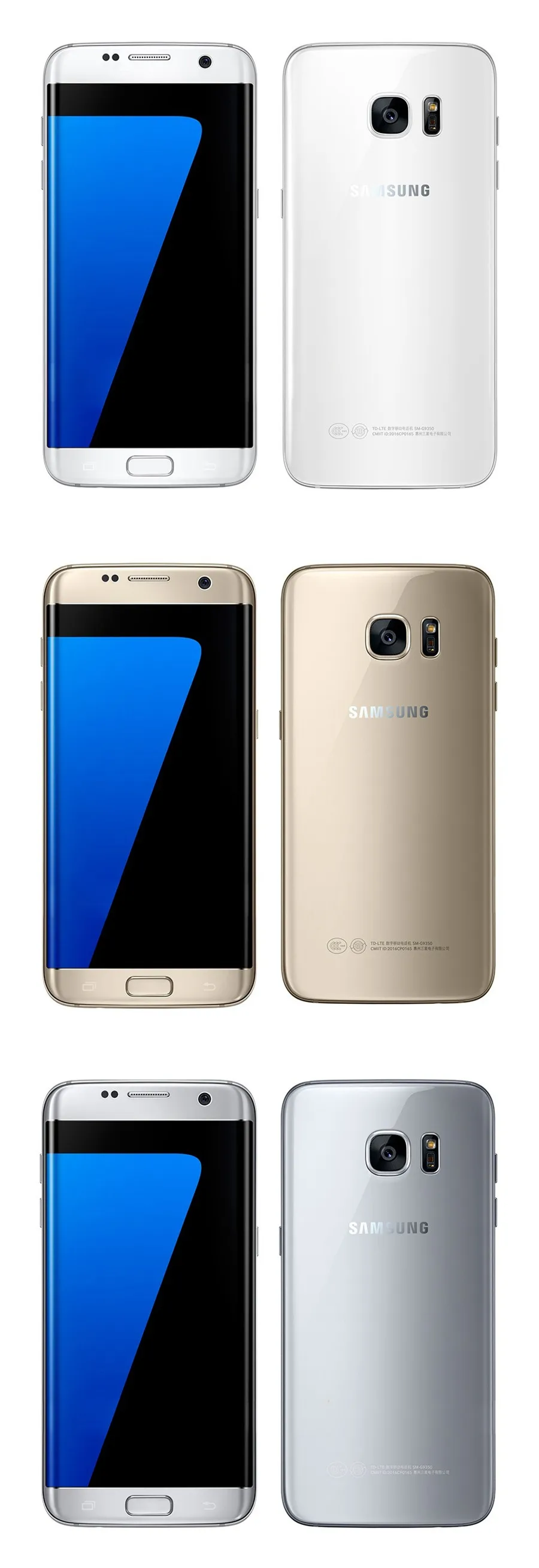 Samsung Galaxy S7 Duos G930FD, две sim-карты,, разблокированный, 4G LTE, GSM, Android телефон, четыре ядра, 5,1 дюймов, 12 МП ram, 4 Гб rom, 32 ГБ, 3000 мАч