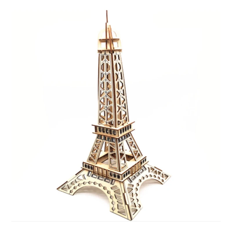 

DIY Model toys 3D Wooden Puzzle-Eiffel Tower Wooden Kits Puzzle Game Assembling Toys Gift for Kids Adult P26