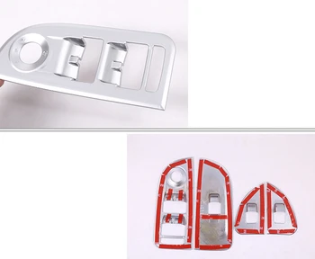 

For Alfa Romeo Giulia 2017 2018 Car Styling ABS Matte Interior Window Switch Button Cover Trim 4pcs Only Fit For Left hand drive