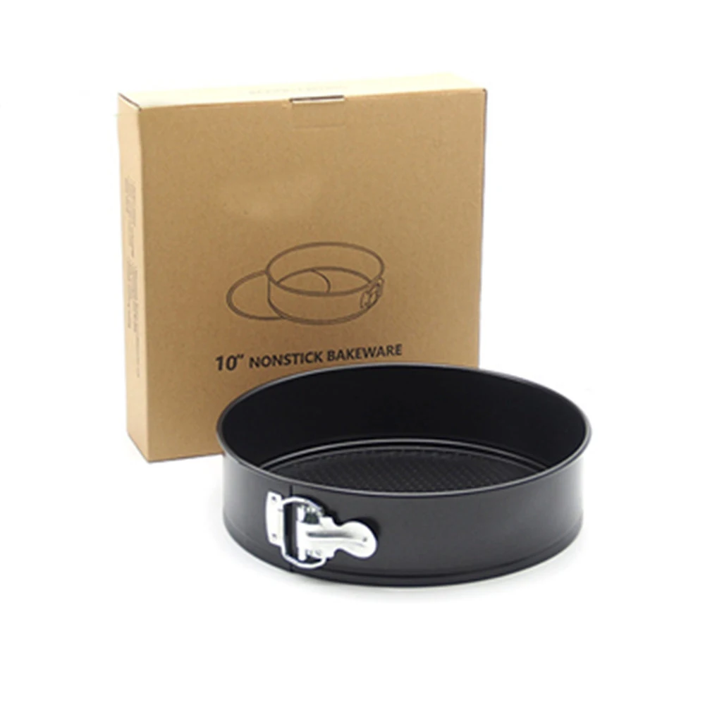 

Springform Pan Cake Tin Non-Stick Quick-Release Stainless Steel Baking Tins with Black Coating Easy Stripping 4/7/9/10 Inch