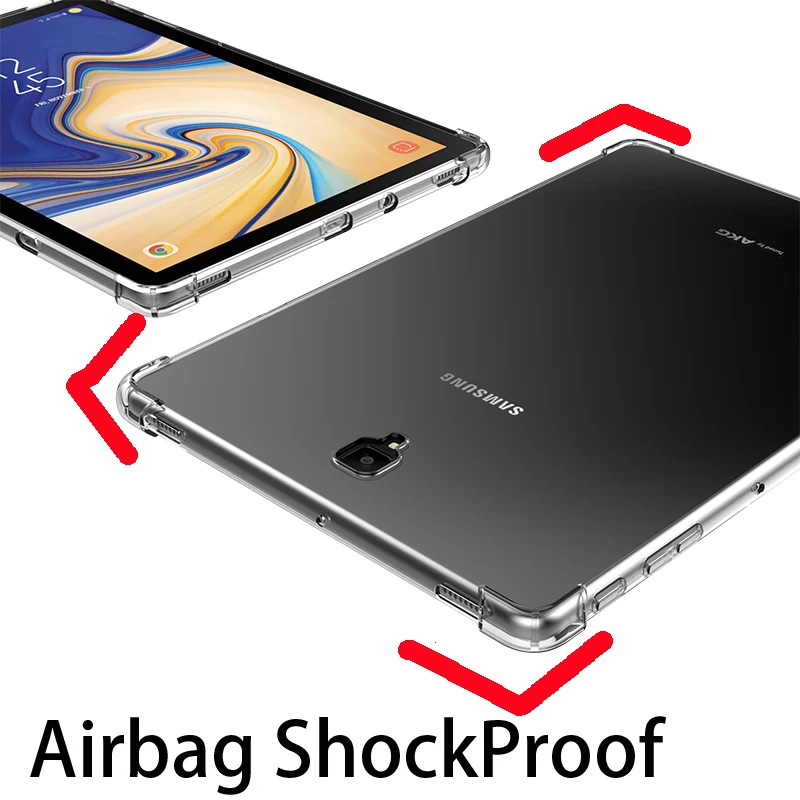 Противоударный силиконовый чехол для Samsung Galaxy Tab S4 10 5 2018 T830 с защитой от трещин из