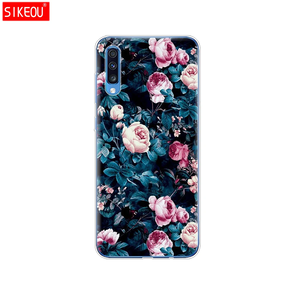 For Samsung A70 Case Soft TPU Phone Back Cover For Samsung Galaxy A70 silicon Cases Coque Capa A 70 A705 A705F bumper Cat - Цвет: 12087