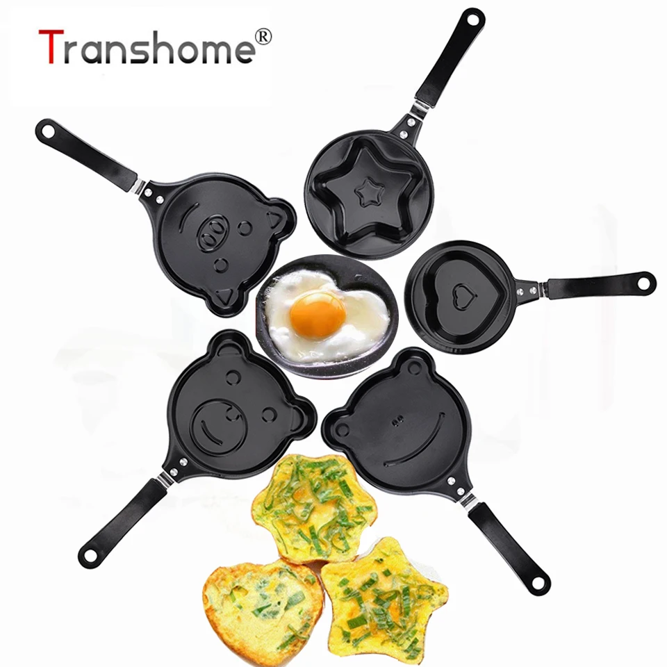 

Transhome Egg Tools Nonstick Cute Shaped Egg Mold Pans Mini Breakfast Egg Frying Pans Kitchen Accessories Cooking Tool