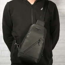 Модная мужская сумка-мессенджер из натуральной кожи через плечо, Высококачественная нагрудная сумка на ремне известного бренда, Новая повседневная сумка