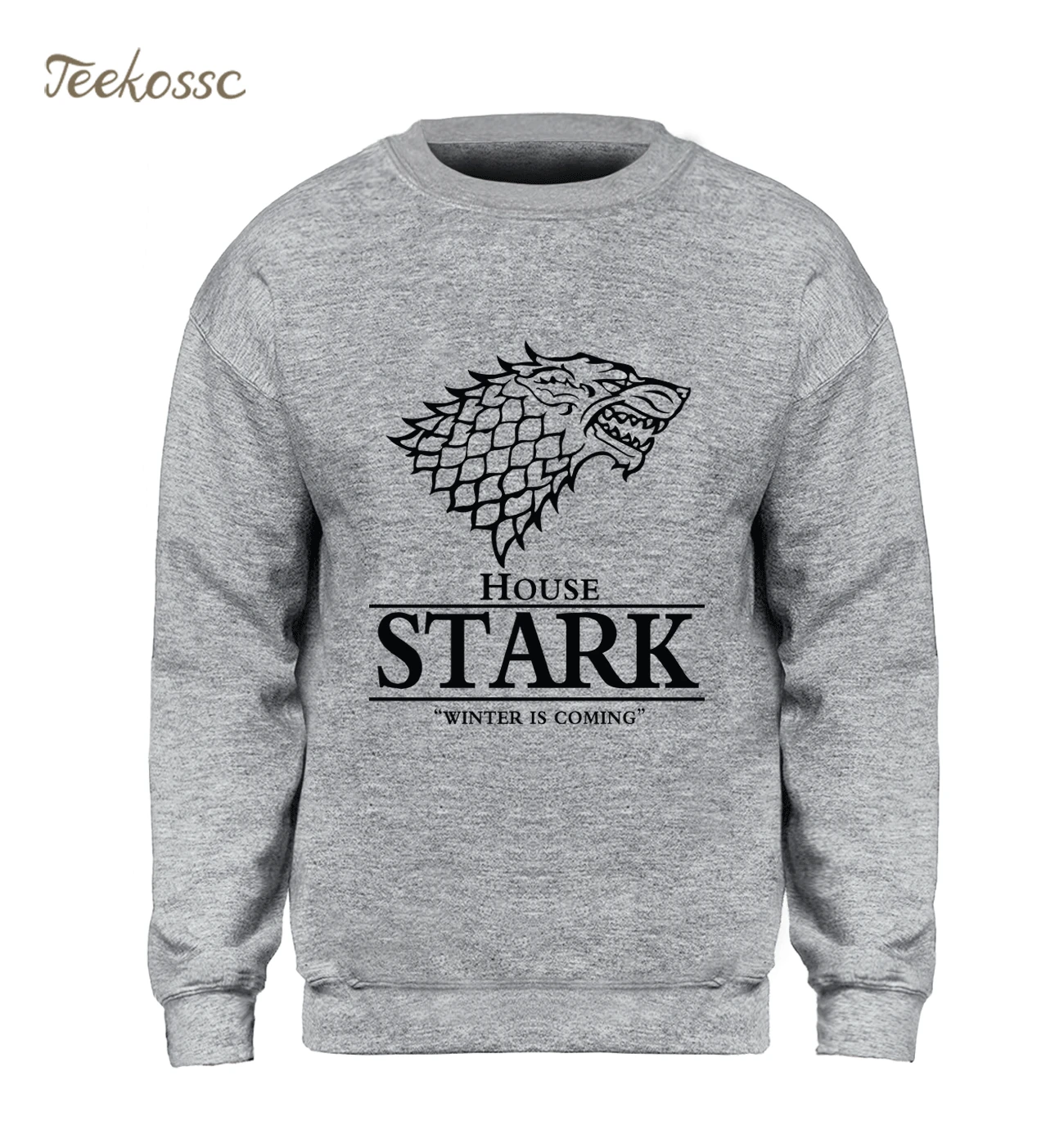 لعبة من عروش البلوز الرجال منزل ستارك هوديي أغنية من الجليد و النار Crewneck بلوزات الصوف الدافئة الذئب الشارع الشهير رجل