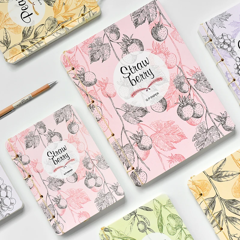 

B5 Notepad Vintage Diary Notebook Colored Blank Refills Scrapbooking Book Planner
