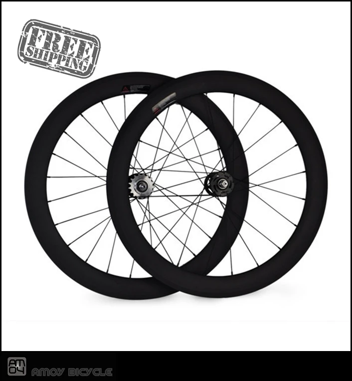

700c 60mm Tubular UD matte Special Carbon cycling clincher novatec single speed carbon track bicycle Fixed Gear Wheels