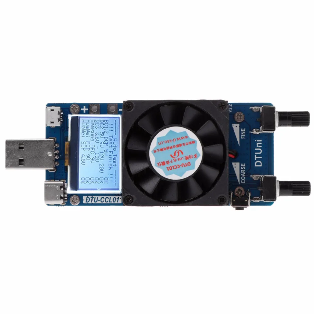 

QC2.0/3.0 Triggers 35W Constant Current Dual Adjustable USB Electronic Load Test