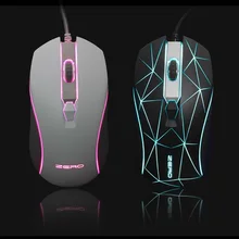 Оригинальная Проводная игровая мышь Metoo Xiaopaozhuangjia, USB, оптическая, светодиодный, с подсветкой, мышь для геймера, 2800 dpi, для ПК, ноутбука, настольного компьютера