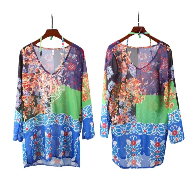 Best Price Sexy Deep V-neck Beach Cover-up Long Puff Sleeve Covers up Bathing Suit Summer Beach Wear Swimwear Mesh Beach Dress Tunic Robe Best Price Sexy Deep V-neck Beach Cover-up Long Puff Sleeve Covers up Bathing Suit Summer Beach Wear Swimwear Mesh Beach Dress Tunic Robe