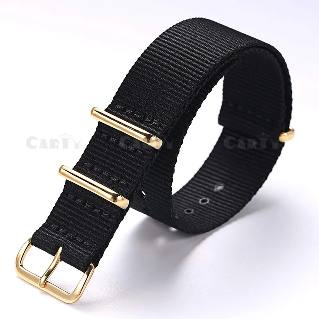 Buy Watch Straps Gold Buckle 18mm 20mm 22mm Premium
